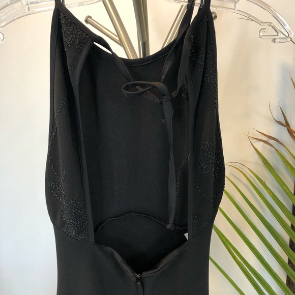 Stunning black formal dress with beading - Picture 4 of 8